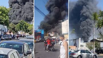 Así fue el aparatoso incendio en fábrica de Guadalajara: desalojan a decenas de personas | VIDEO