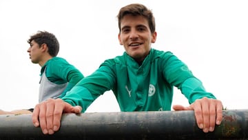 Riki Rodríguez, en el Racing.