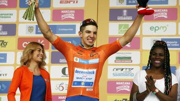 Álvaro Hodeg fue el ganador de la segunda etapa del Tour Colombia tras vencer en el esprint final.