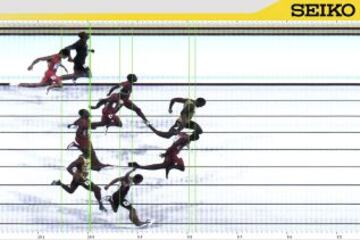 Victoria de Usain Bolt en la final de 100m del Mundial de Atletismo de Pekín 2015.