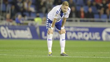 Racic, durante el partido contra el Córdoba.
