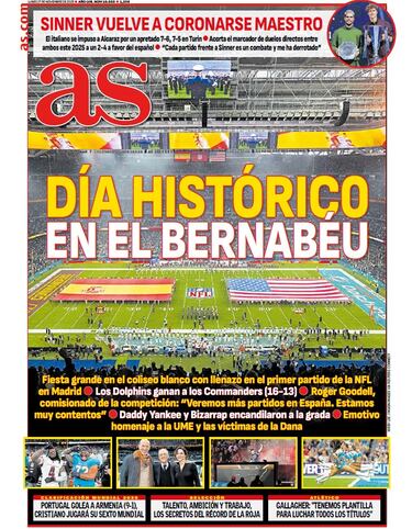 Las portadas de AS de noviembre