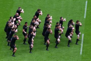 Haka neozelandesa en el Nueva Zelanda-Argentina.