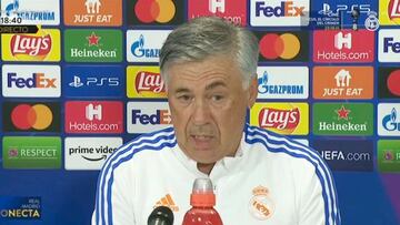 Rueda de prensa de Ancelotti y de Benzema, previa al Inter-Real Madrid, en directo