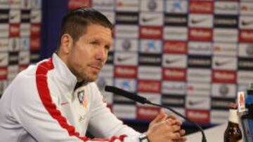 Simeone, en rueda de prensa.