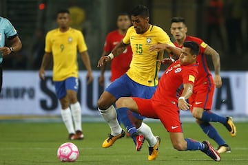 Las mejores imágenes del duelo entre Chile y Brasil