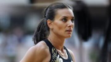 Yelena Isinbayeva, ayer.
