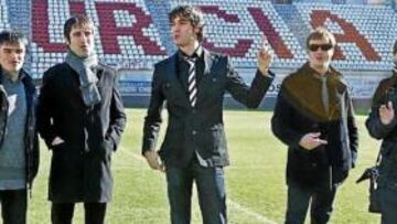 <b>LOS AUTORES. </b>El grupo Second, ayer en La Nueva Condomina.