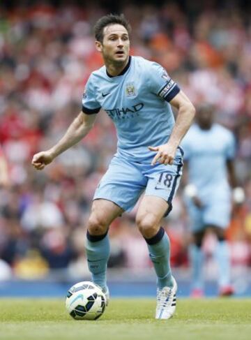Lampard disputó su último partido como jugador del Manchester City. 