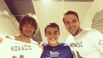 Kelava (derecha) y Krhin (izquierda), junto a Kovacic