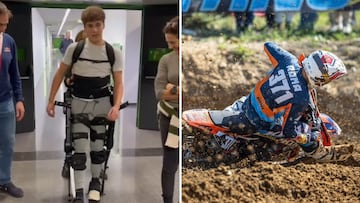 El hijo de Nani Roma vuelve a caminar tras quedar parapléjico en un accidente de motocross