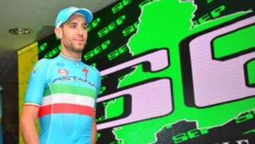 Vincenzo Nibali, durante la presentaci&oacute;n del Tour de San Luis 2016.