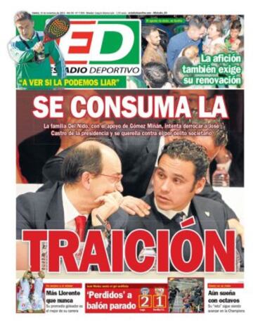 Portadas de la prensa mundial