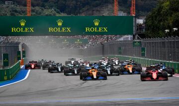 Carlos Sainz adelant¨® a Lando Norris tras una gran salida del piloto espa?ol.