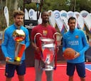 El 'warrior' Harrison Barnes visitó en entrenamiento del Barça