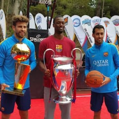 El 'warrior' Harrison Barnes visitó en entrenamiento del Barça