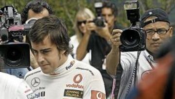 <b>EN EL OJO DEL HURACÁN. </b>Fernando Alonso acapara toda la atención en la semana de su decisiva lucha por el título con Hamilton y Raikkonen.