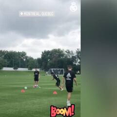 Y sin darse importancia... Ojo al misil de Kubo en el entrenamiento