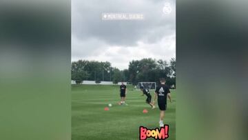 Y sin darse importancia... Ojo al misil de Kubo en el entrenamiento