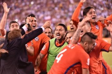 Así festejó la Roja su título Centenario