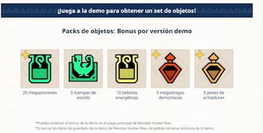 Monster Hunter Rise ofrecerá objetos gratuitos a los jugadores de la demo