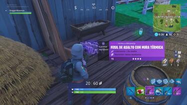 Así es el Fusil de Asalto con Mira Térmica en Fortnite: Battle Royale