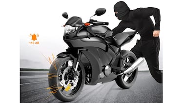 El candado para moto más vendido en Amazon incorpora un sensor de movimiento y alarma de 110 dB