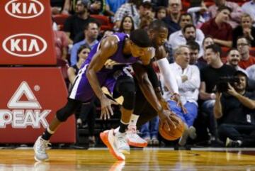 Rajon Rondo y Dwyane Wade.