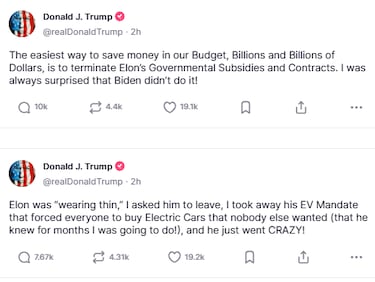 Nadie lo vio venir: as赤 estall車 la ins車lita guerra entre Trump y Musk