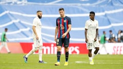 16/10/22 PARTIDO PRIMERA DIVISION 
REAL MADRID - BARCELONA 
ALEGRIA FIN DE PARTIDO BENZEMA VINICIUS
TRISTEZA ROBERT LEWANDOWSKI 