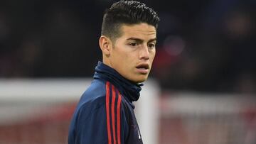 James Rodríguez, jugador del Bayern Múnich