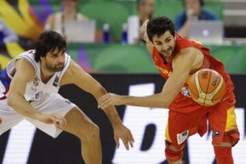  Ricky Rubio y Milos Teodosic.