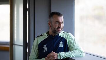 Martínez, ayer en la Ciudad Deportiva de Las Palmas, antes de la entrevista con Diario AS.