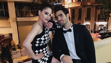 La actriz espa&ntilde;ola Andrea Duro con el modelo cubano Juan Betancourt durante su paso por el Festival de Cine de M&aacute;laga 2019.