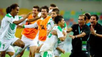 Iraq celebra el pase a semifinales.