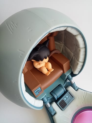 Goku bebé en cápsula Saiyan por Banpresto