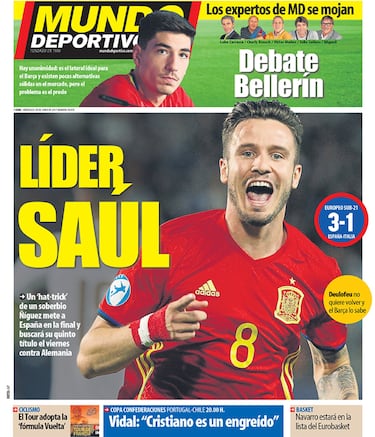 Portada de 'Mundo Deportivo' del miércoles, 28 de junio de 2017.