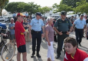 Medidas de seguridad en el hotel de la Selección. 