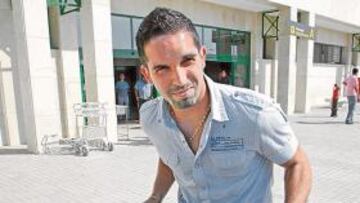 <b>GOLEADOR.</b> El venezolano Giancarlo Maldonado, máximo goleador de la historia de su país, a su llegada a Jerez.