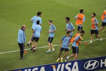 Las imágenes del entrenamiento de España en Maracaná