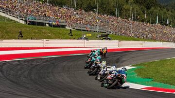 El Red Bull Ring durante la carrera de Moto3.