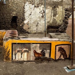 Descubren un restaurante de comida rápida bajo las cenizas de Pompeya