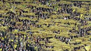 <b>'EL MURO AMARILLO'. </b>La Tribuna Sur del Westfalenstadion presentará su habitual colorido.