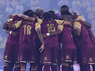 Deportes Tolima en un partido de Liga BetPlay
