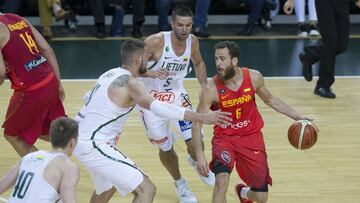 Sergio Rodríguez, ante Lituania.