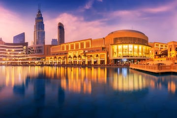 El Dubai Mall, con el Burj Khalifa a sus espaldas.