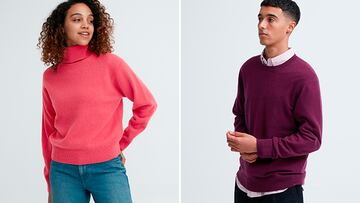 Jerséis de cashmere en UNIQLO.