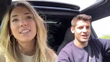 Álvaro Morata y Alice Campello se vienen arriba en el coche con Don Patricio