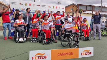 Espa?a, campeona del mundo de p¨¢del en silla de ruedas
