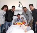 Puyol, Piqué, Cesc y Fontàs le llevan el Mundial a Villa